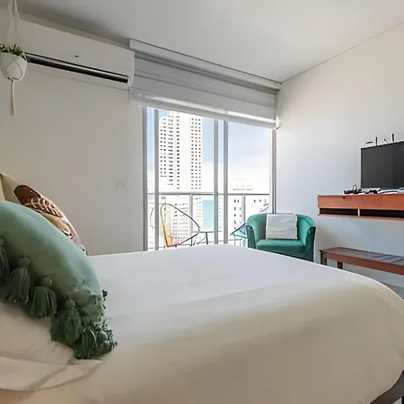 Apartment Lujoso Apto De 2 En Piso 16-infinitum Cartagena